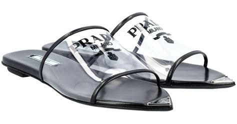 prada flat sandals 2016|prada plexiglass sandals.